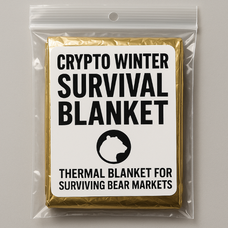 Crypto Winter Survival Blanket - Hodler's Thermal Protection