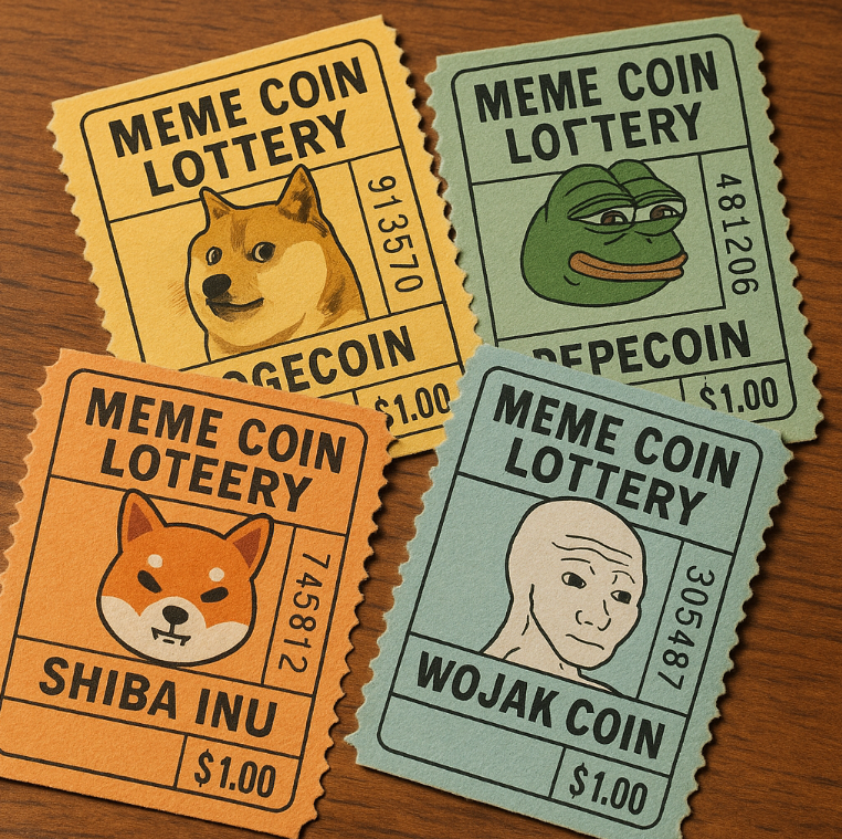 Meme Coin Lottery Tickets - Guaranteed Random Results